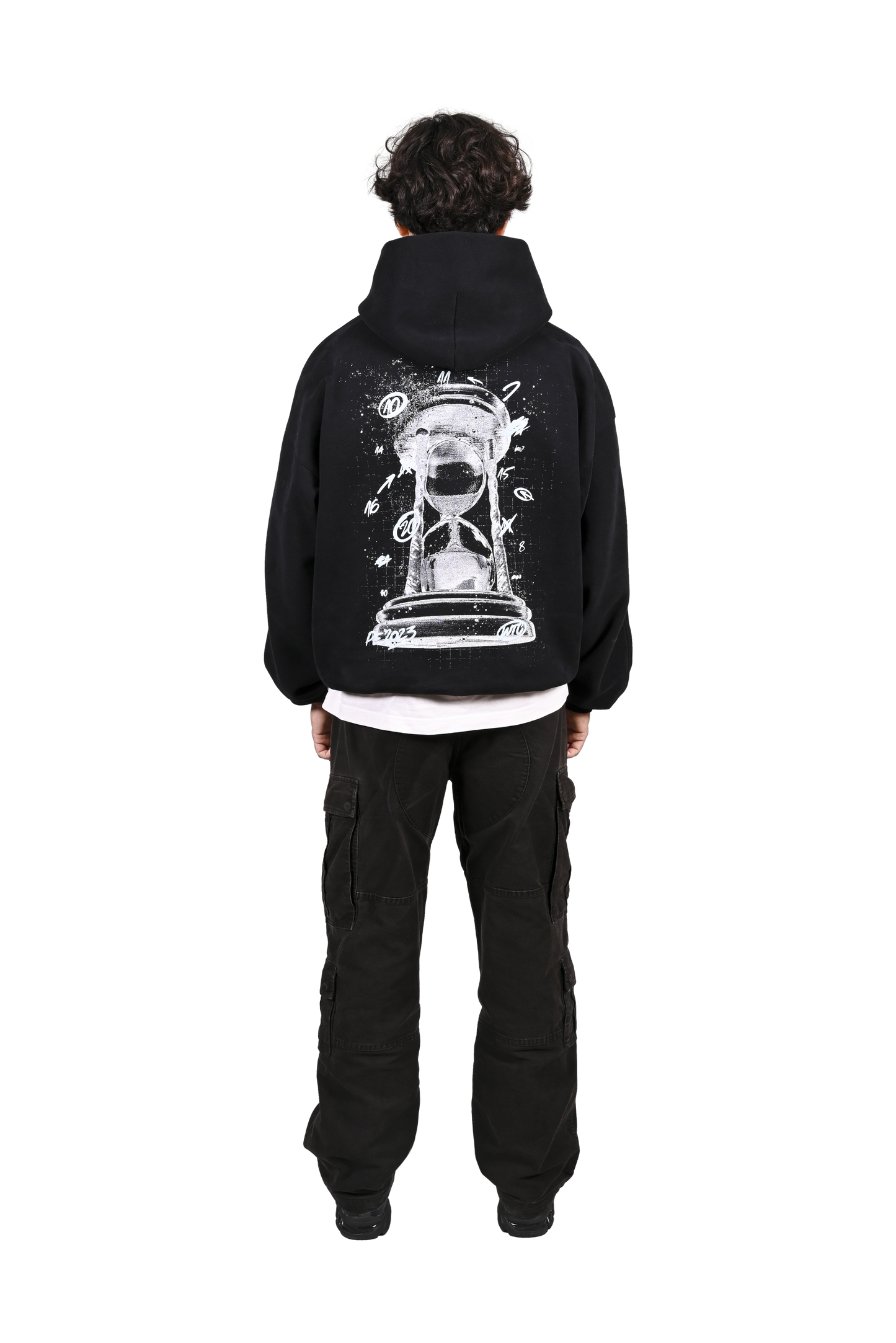 Hoodie Timestamp Black & Cloud