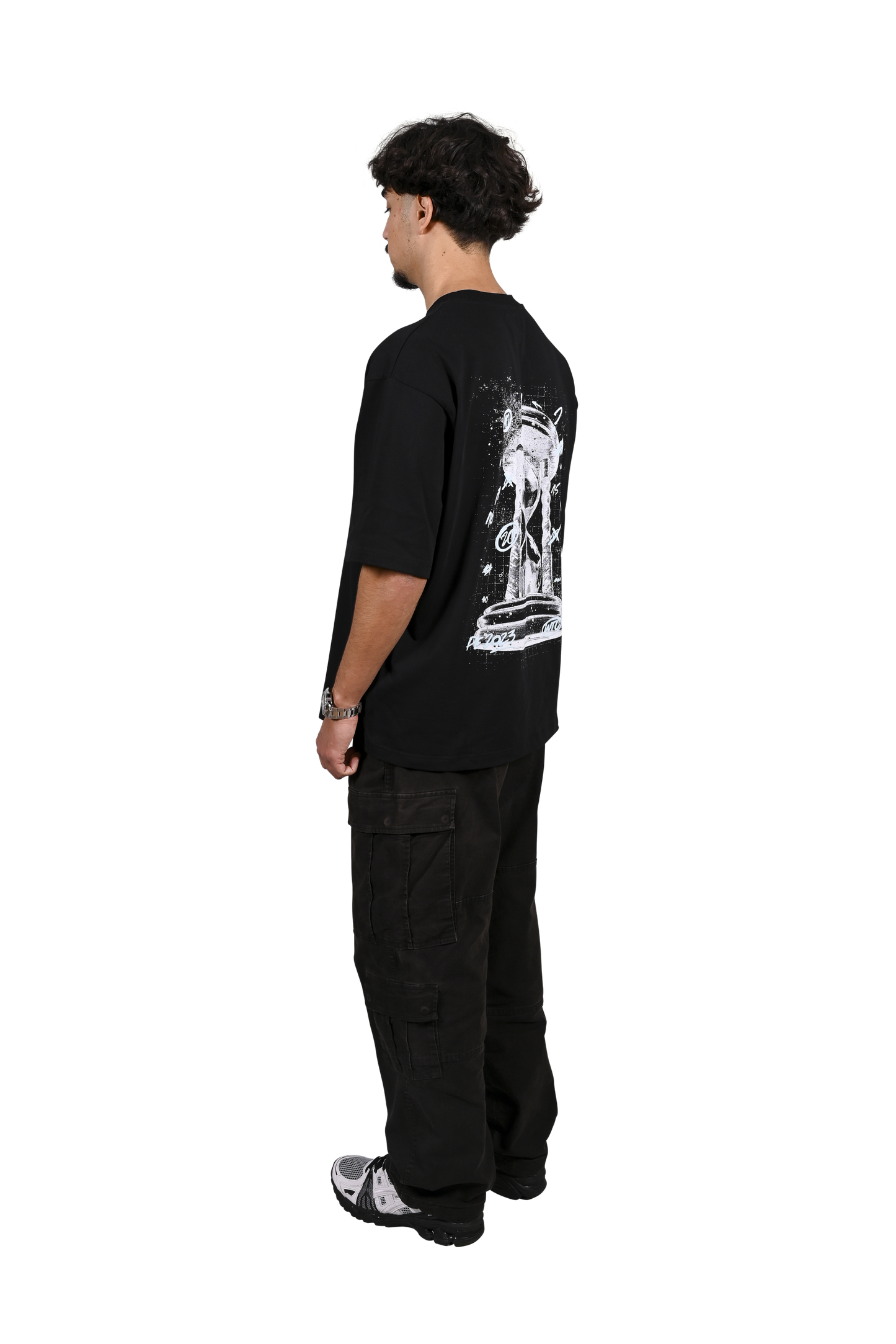 Tee-shirt Timestamp Black & Cloud