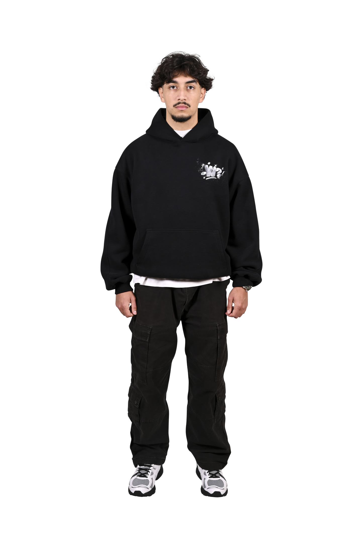 Hoodie Timestamp Black & Cloud
