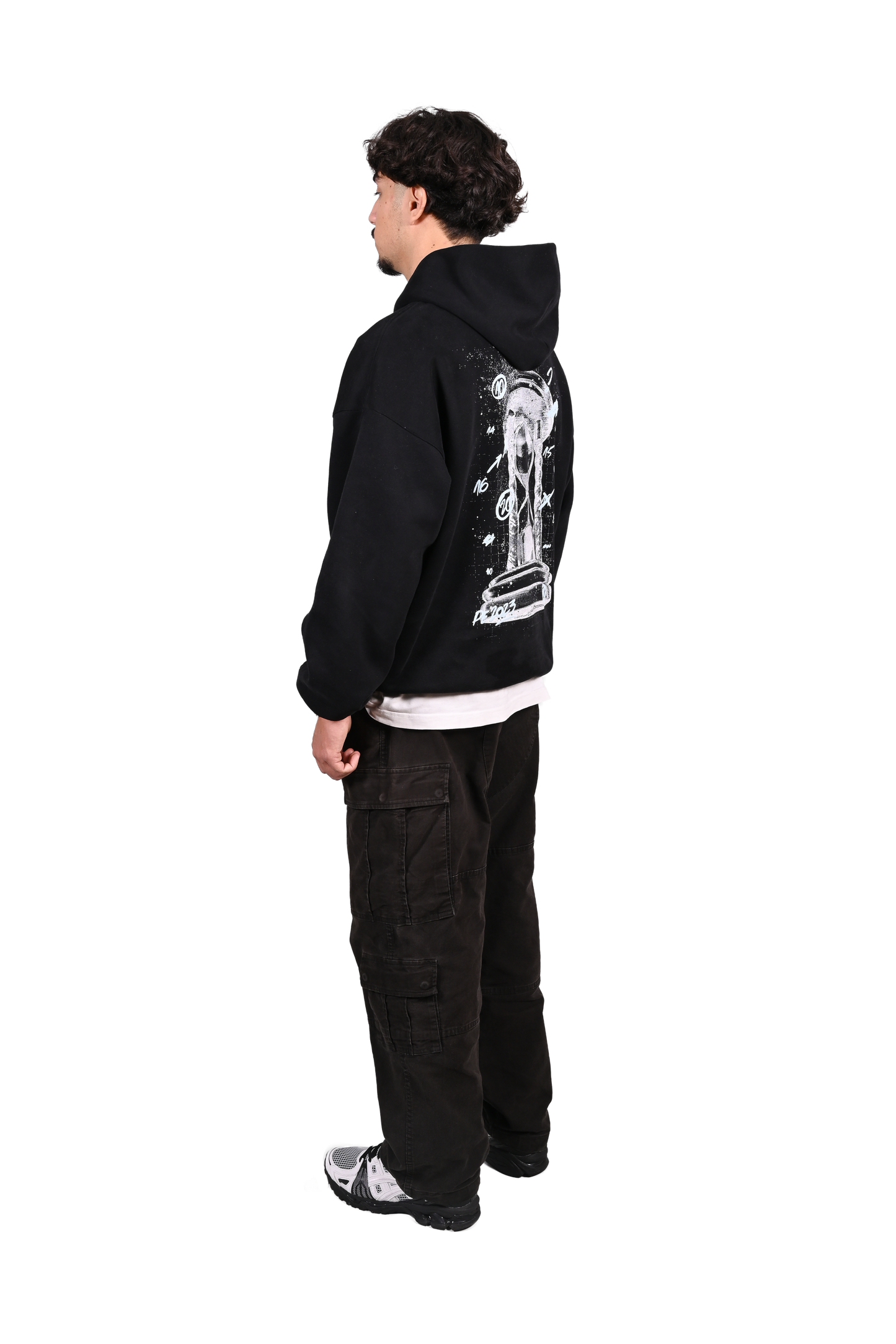 Hoodie Timestamp Black & Cloud